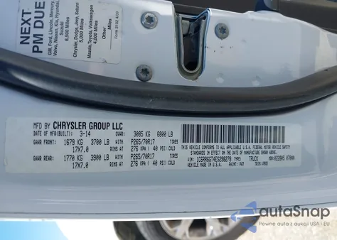 2014 Ram 1500 Slt из США, поврежденный, VIN 1C6RR6GT4ES298278